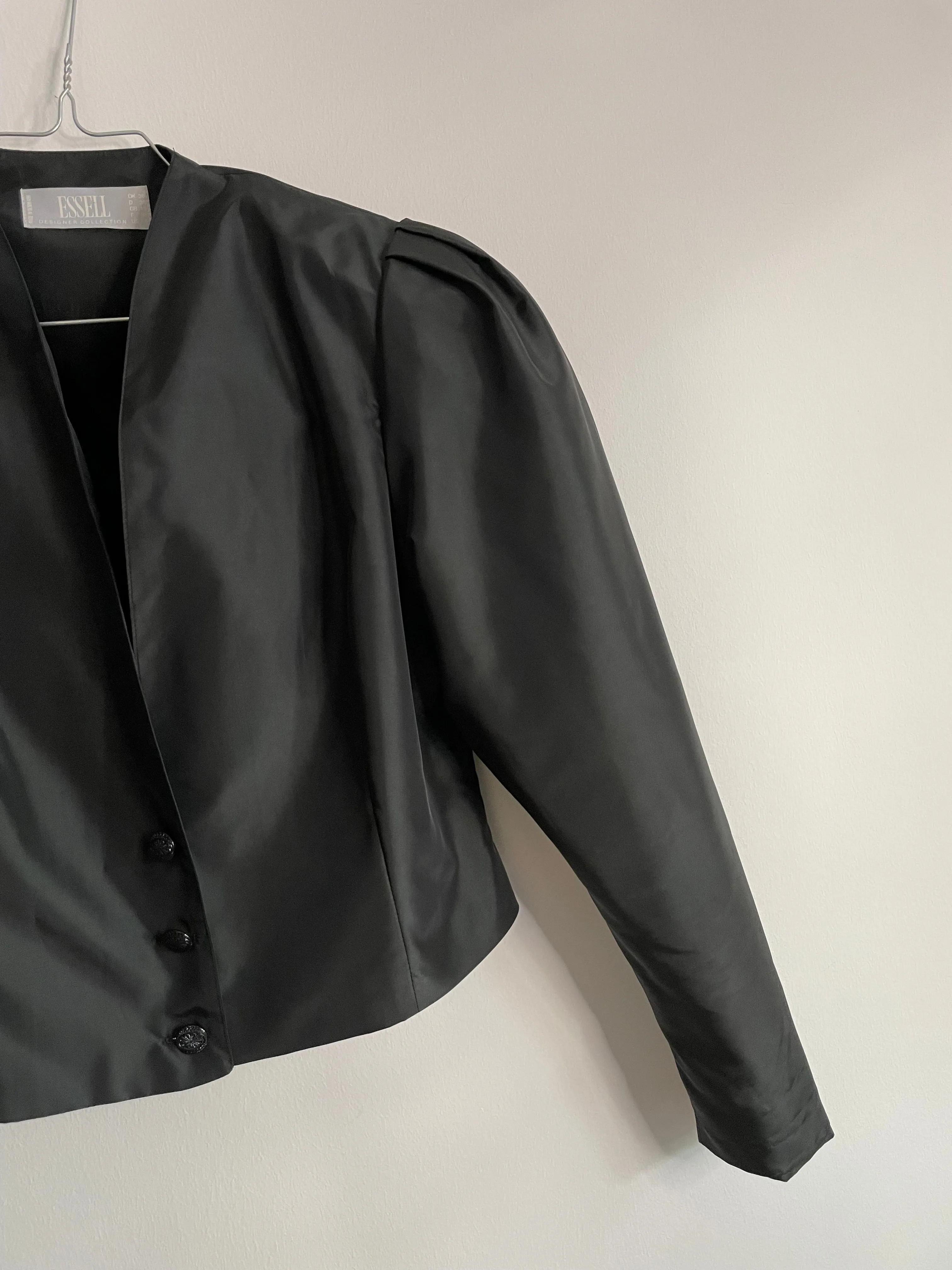 Black Power Shoulder Bolero Jacket