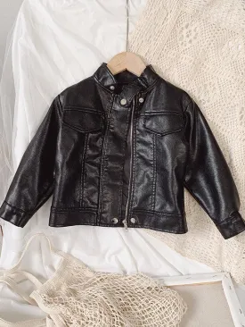 Black Vegan Leather Jacket