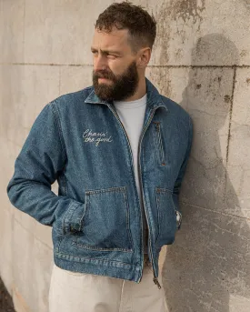 Blanket Lined Mechanic Jacket - Washed Denim