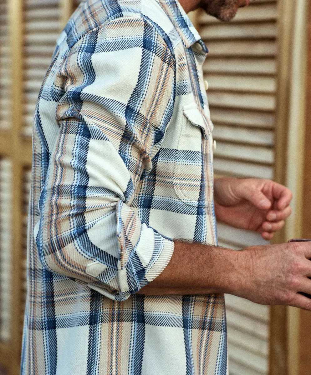 Blanket Shirt in Sandy Ocean Plaid