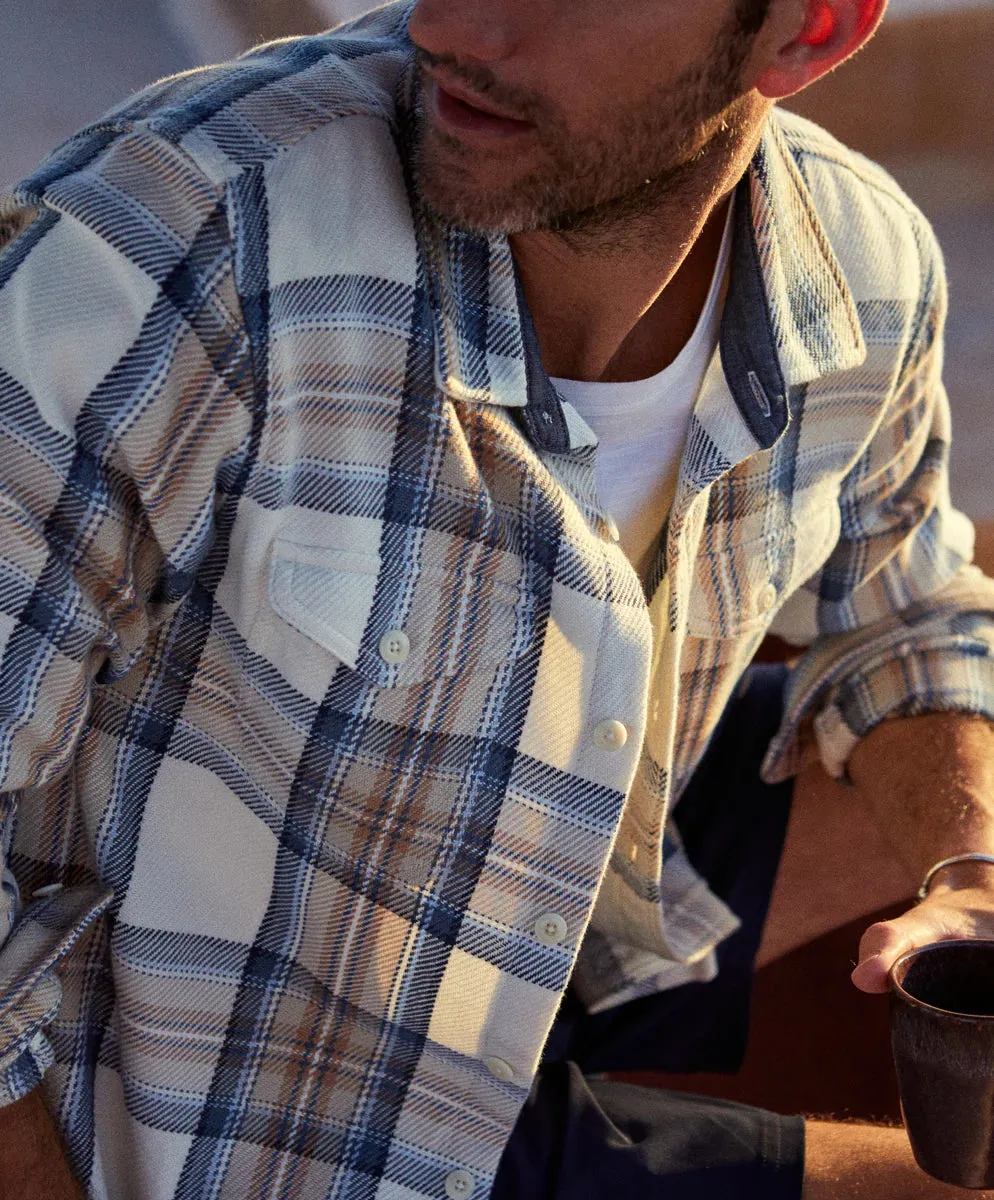 Blanket Shirt in Sandy Ocean Plaid