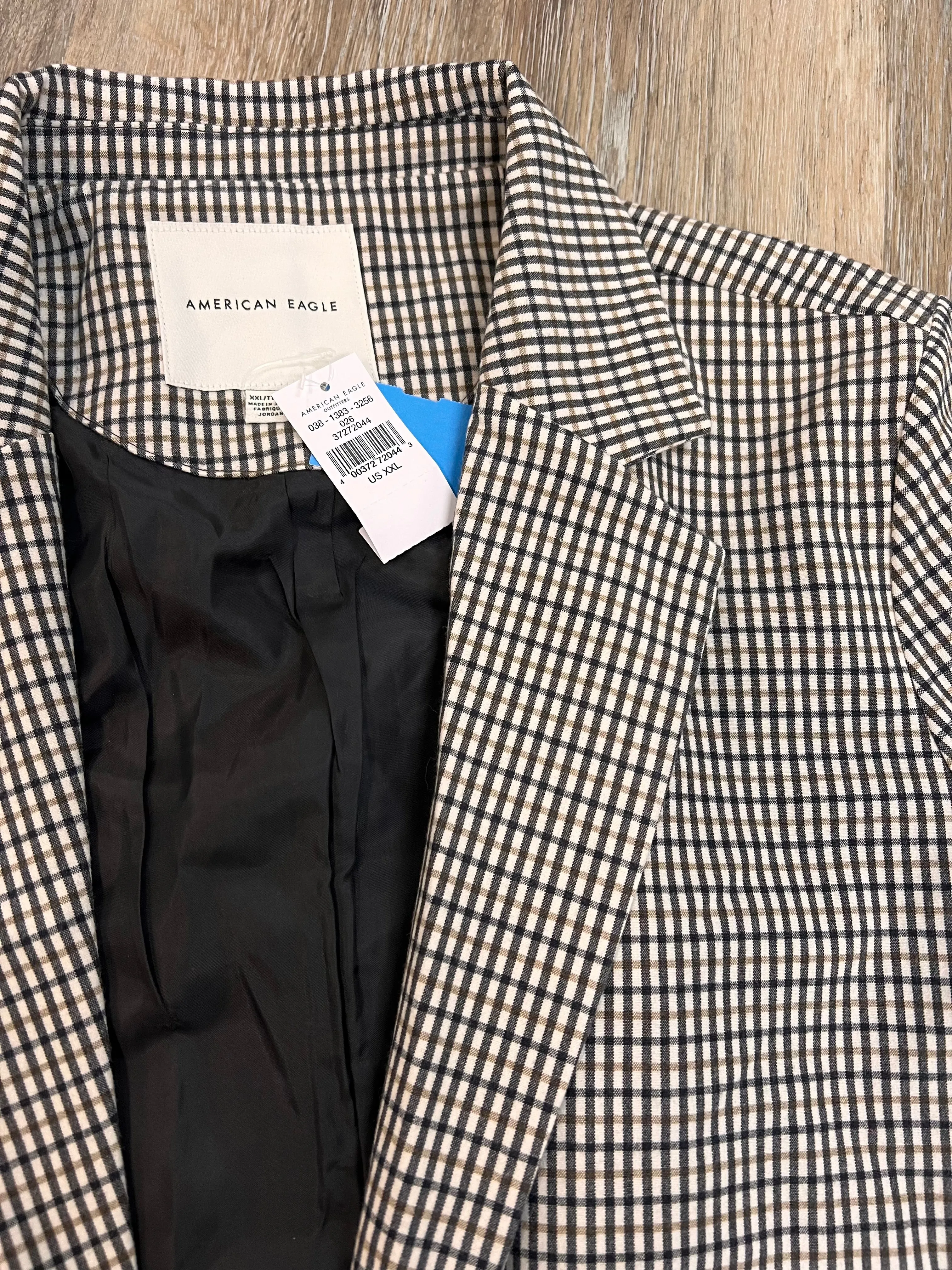 Blazer By American Eagle In Plaid Pattern, Size: Xxl