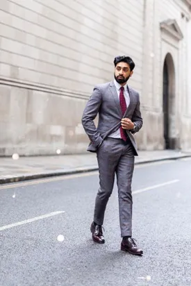 Blogger Style | JENSON Grey Check Suit As Worn By Gurj Sohanpal