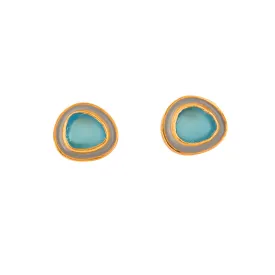 Blue Me Away Stud Earrings