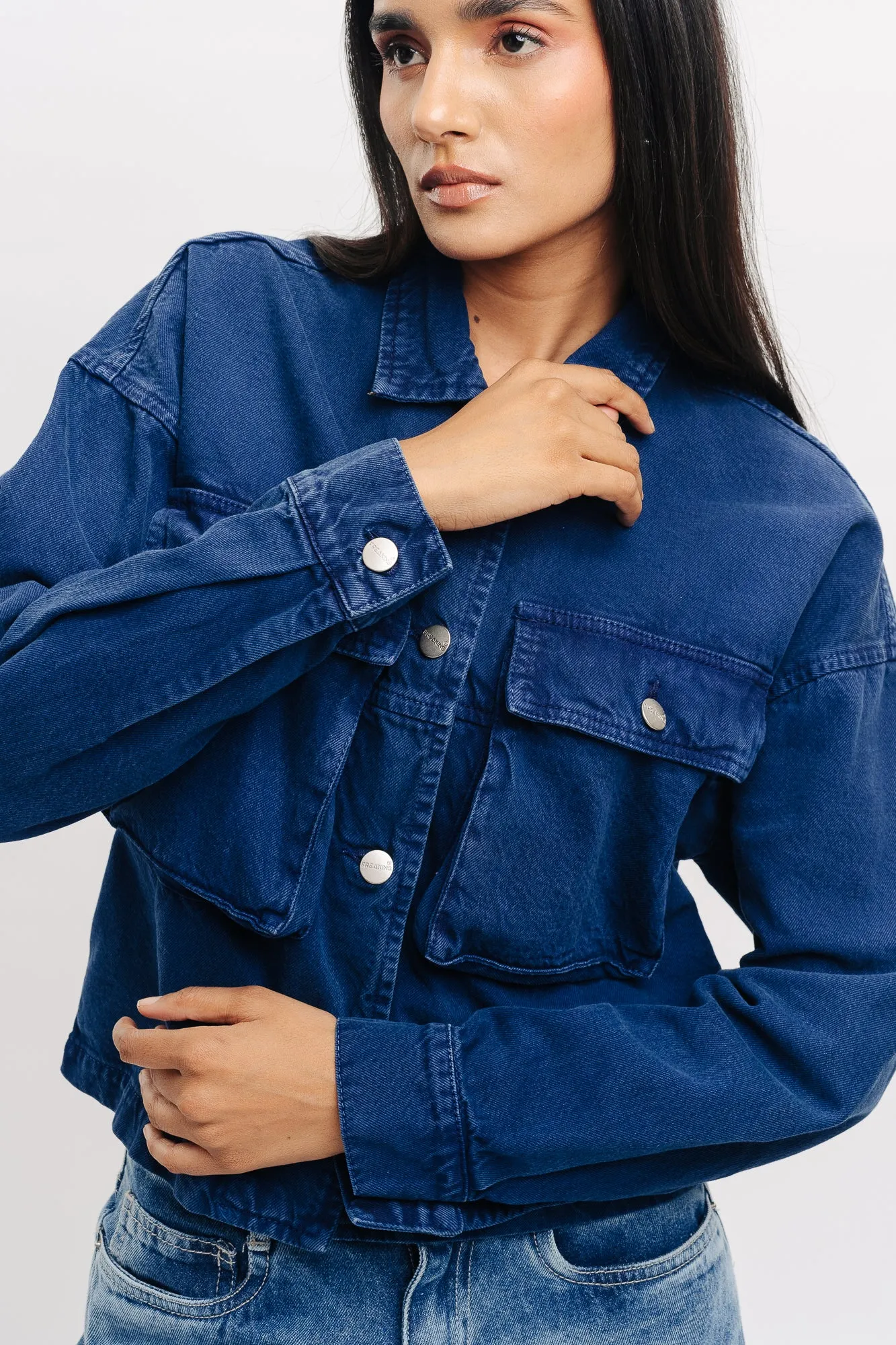 Blue Oversized Denim Jacket