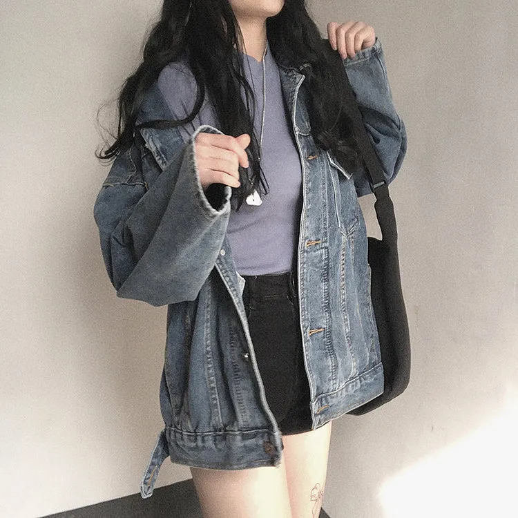 Blue vintage denim jacket  KF10039