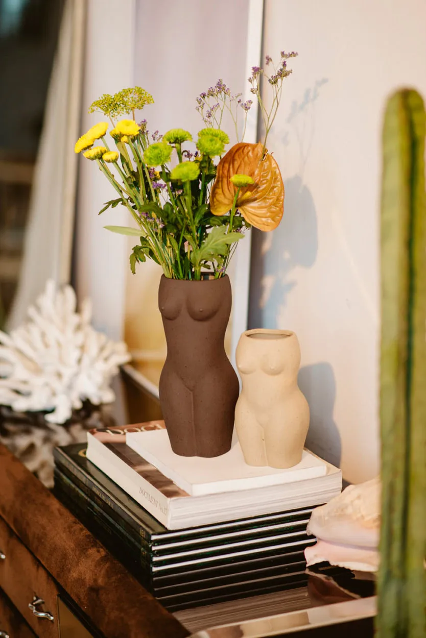 Body Large Brown 24cm Vase