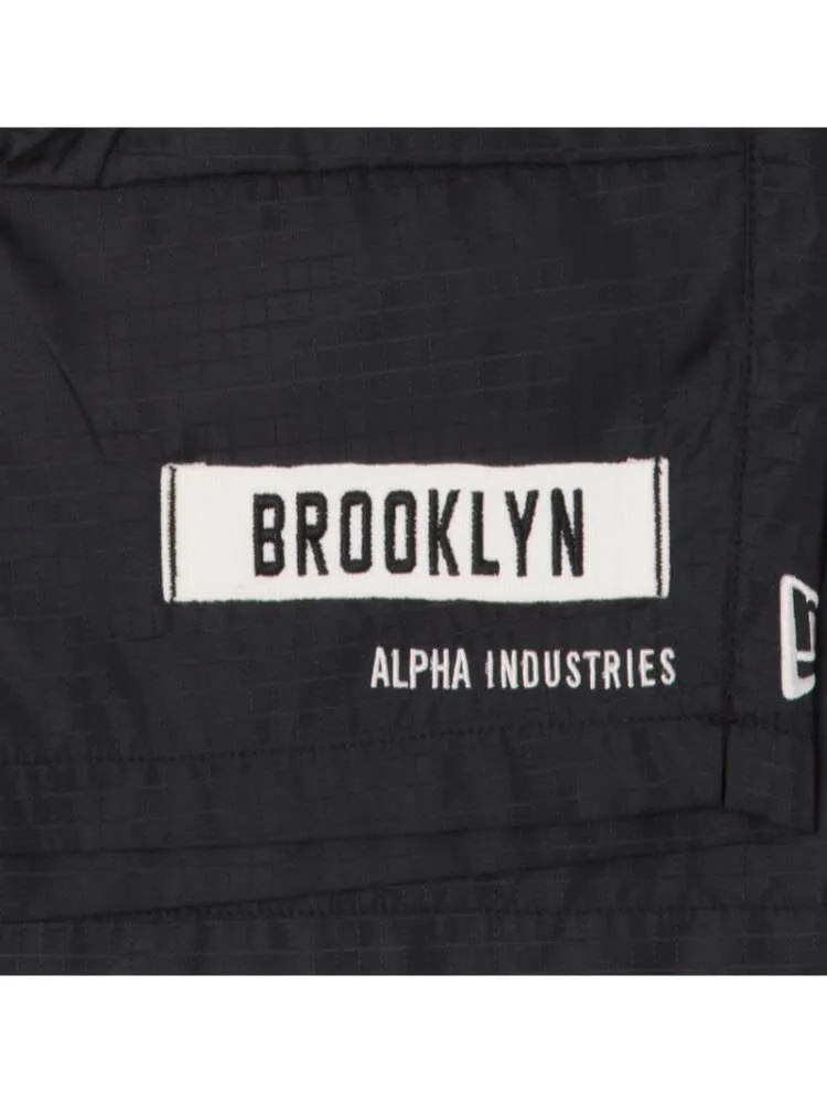 BROOKLYN NETS X ALPHA X NEW ERA NYLON SHORTS