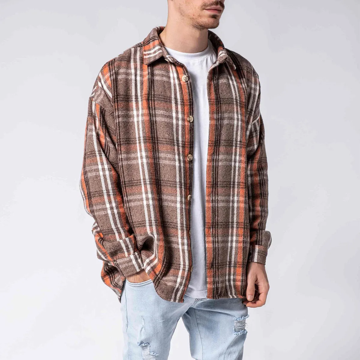 Brown Flannel Shirt