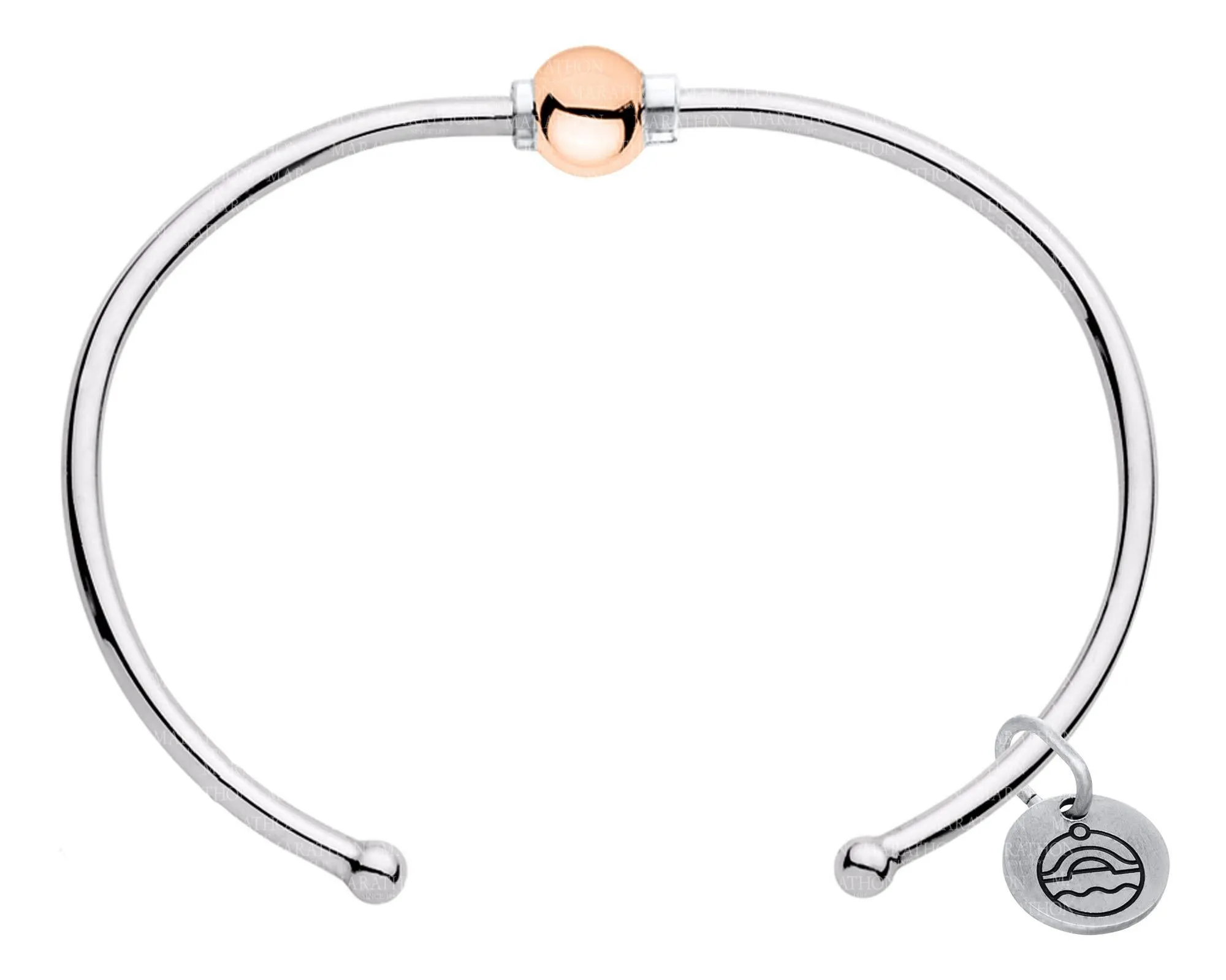 Cape Cod Cuff Bracelet Rose Gold And Silver