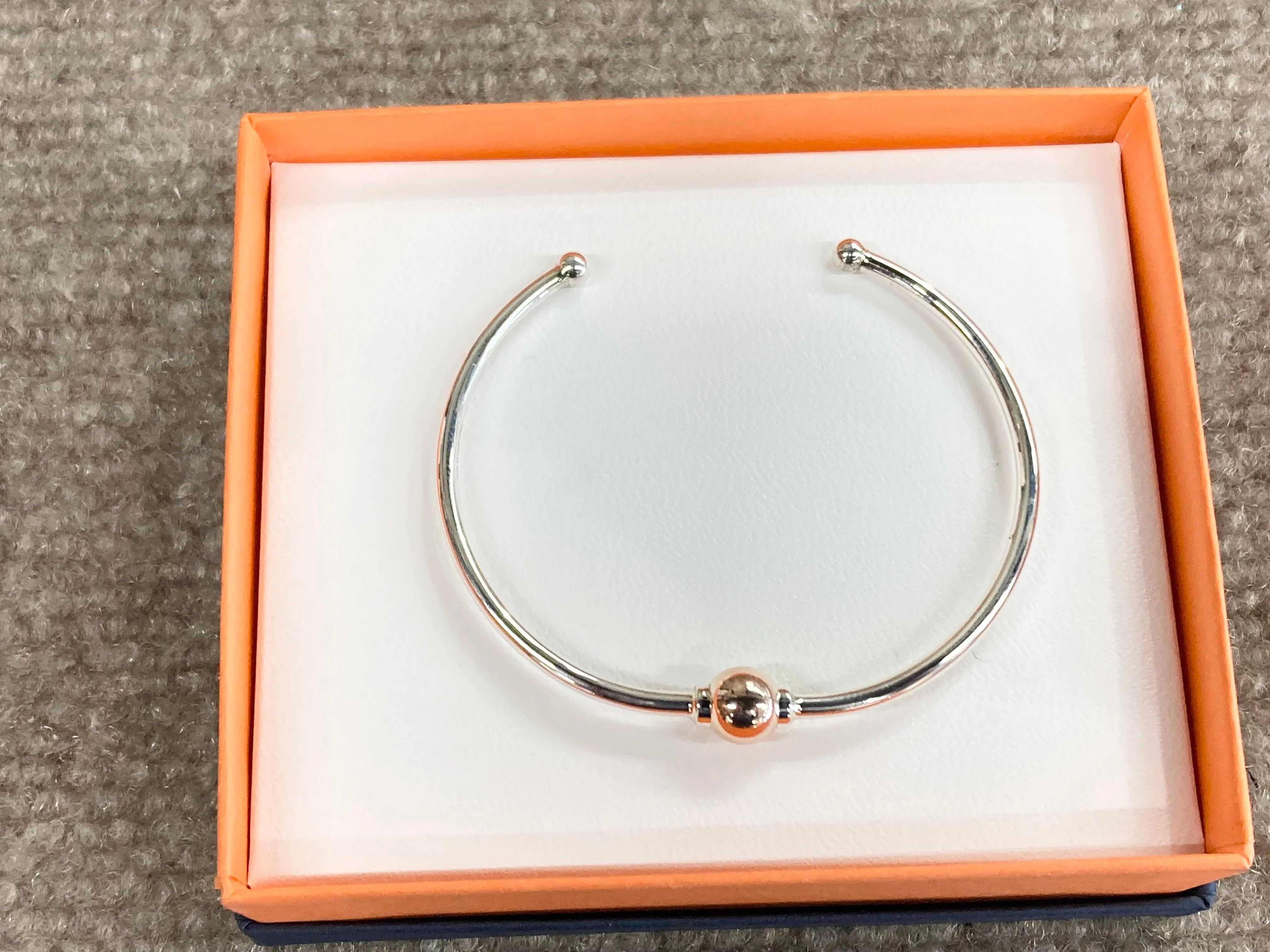 Cape Cod Cuff Bracelet Rose Gold And Silver