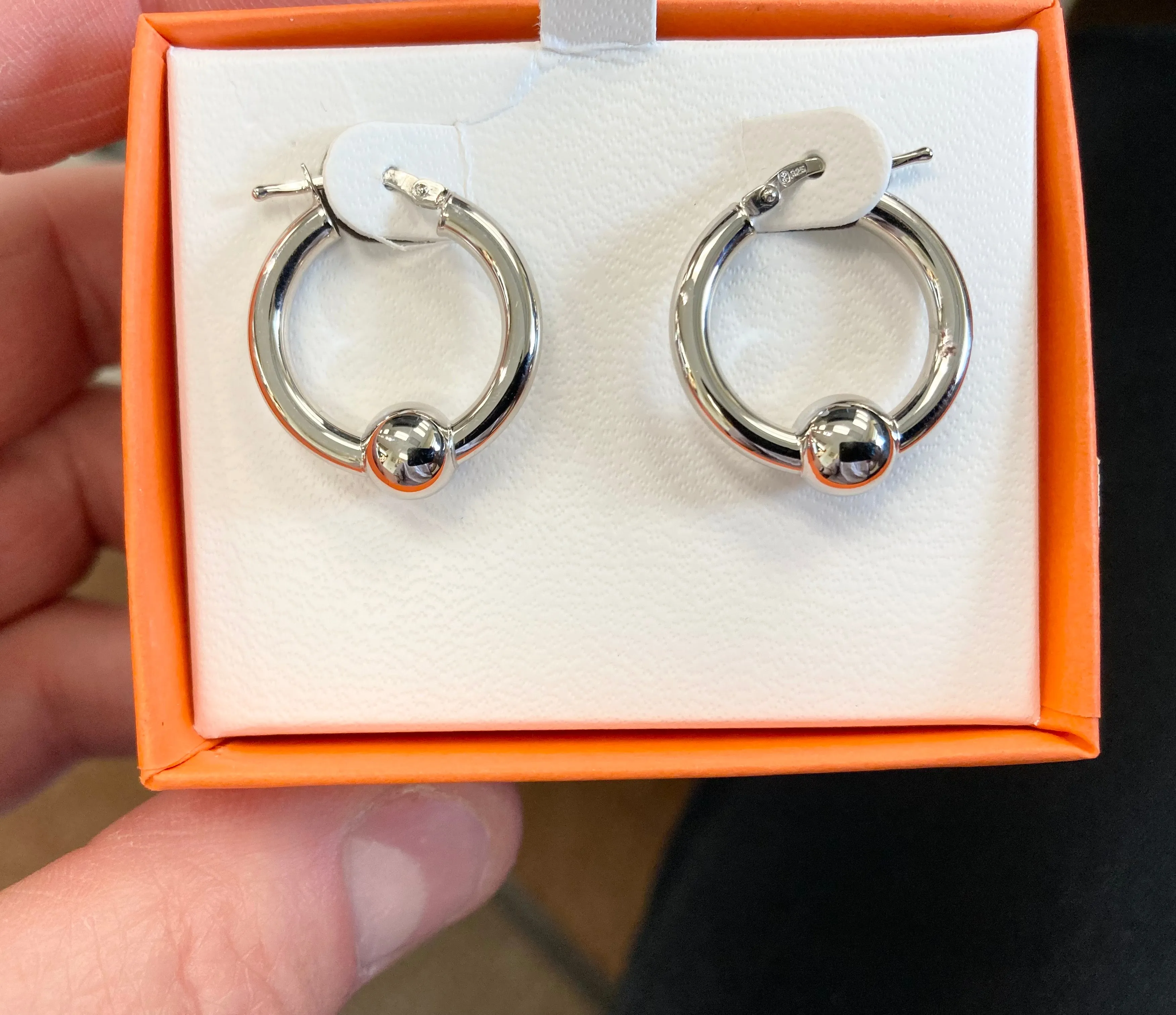 Cape Cod Sterling Silver Hoop Earrings