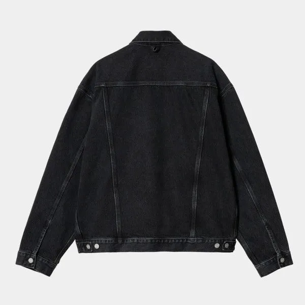 Carhartt WIP Helston Denim Jacket Black Stone Washed