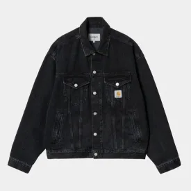 Carhartt WIP Helston Denim Jacket Black Stone Washed