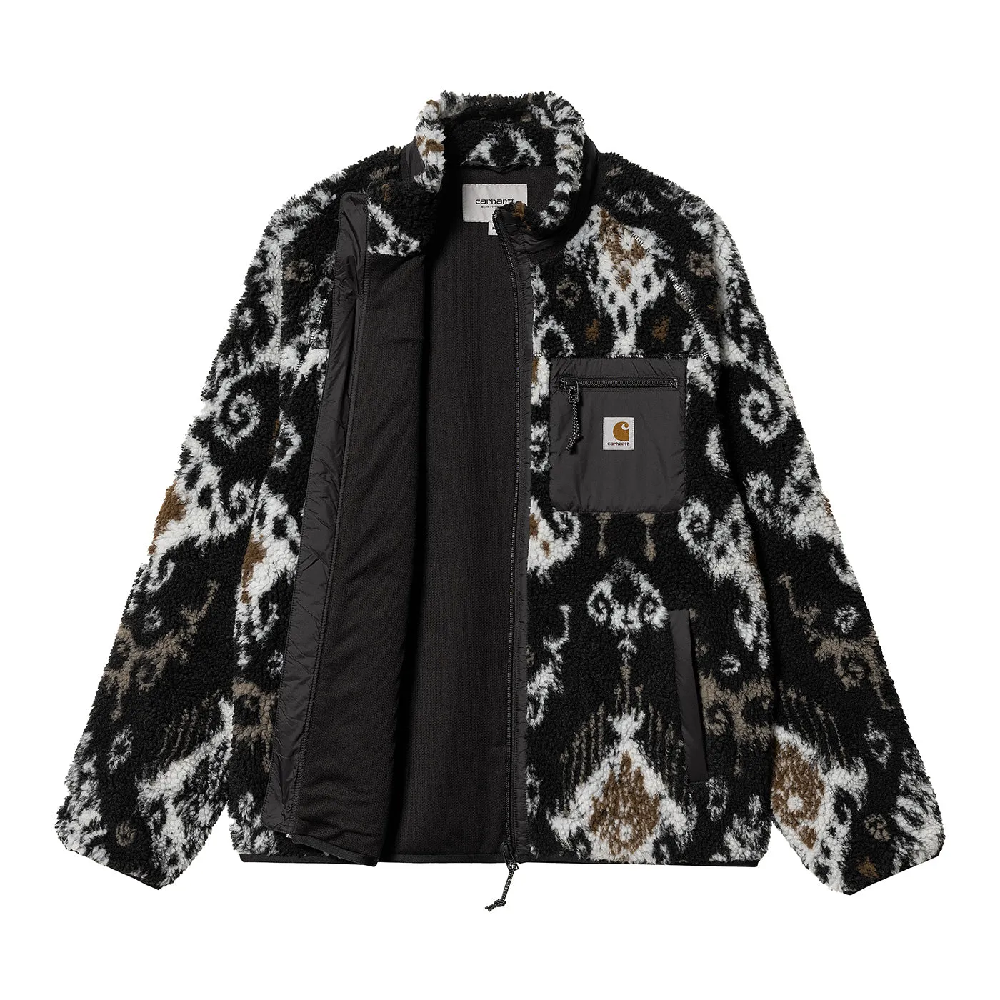 Carhartt WIP Prentis Liner Jacket - Baru Jacquard Black / Black