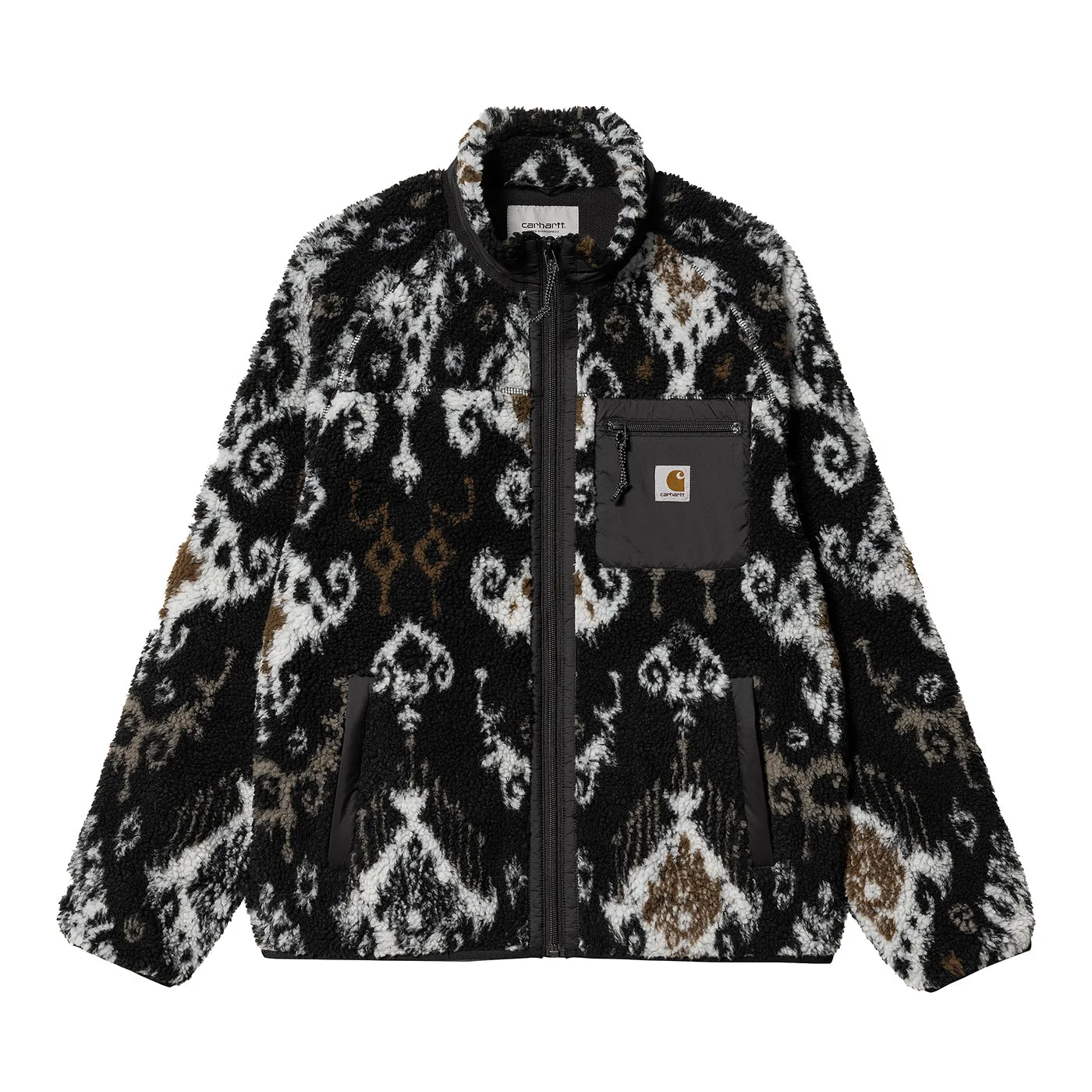 Carhartt WIP Prentis Liner Jacket - Baru Jacquard Black / Black