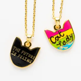 Cat Lady - Double Sided Pendant