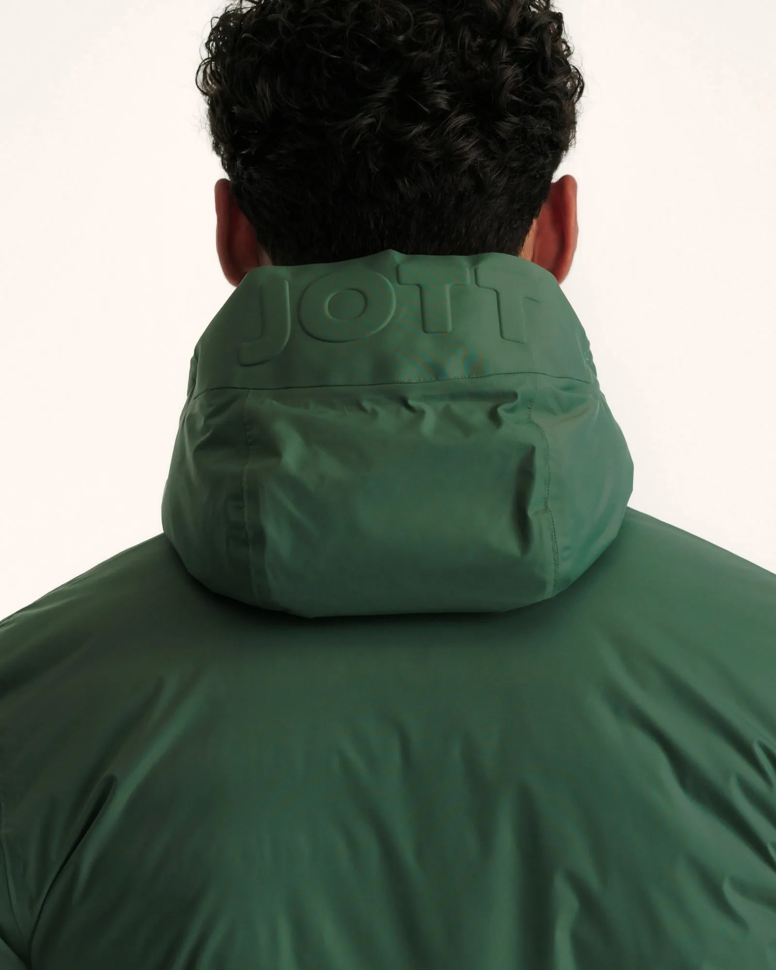 Celadon green/Clay Bergen 2.0 reversible hooded puffer jacket