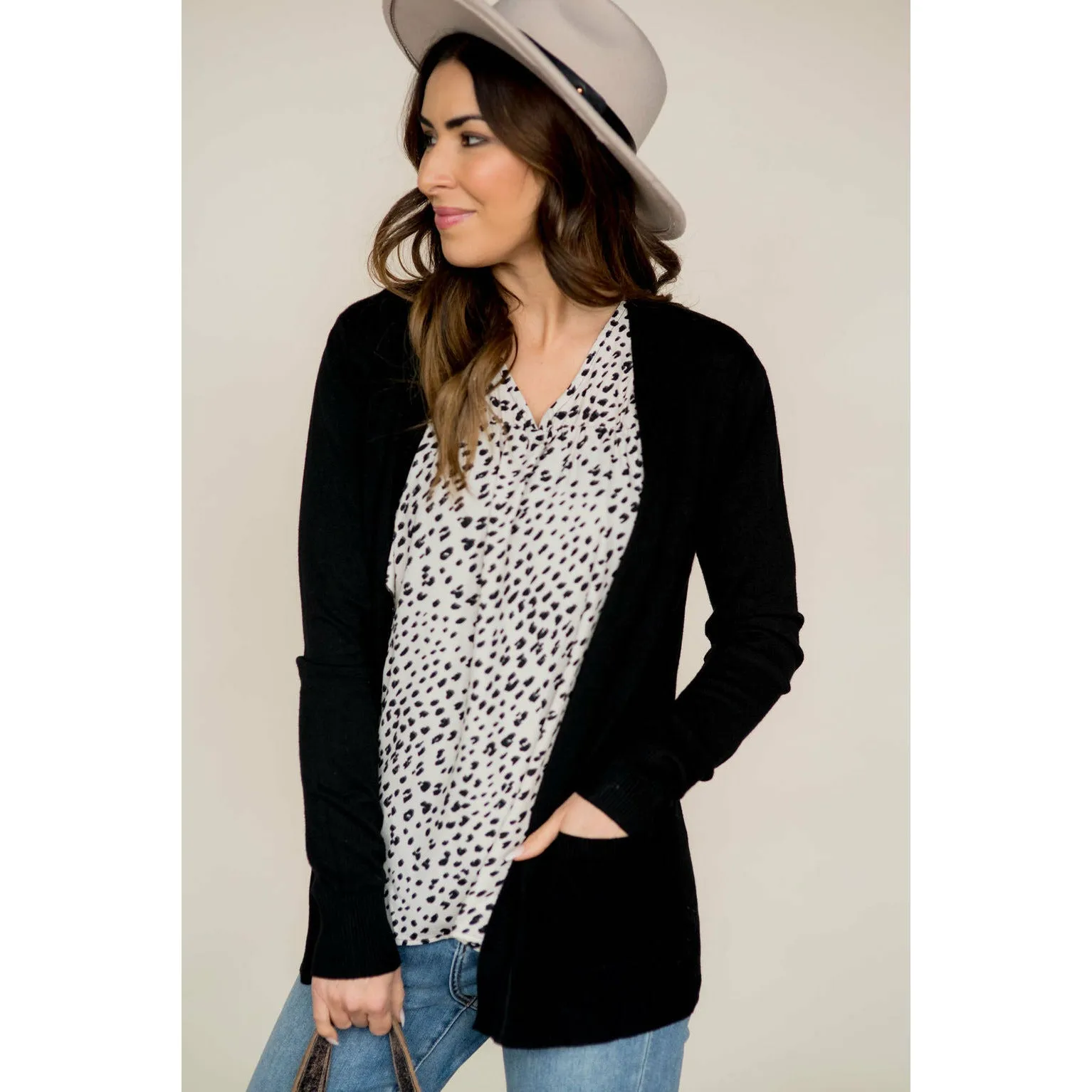 Cheetah Flutter Sleeve V Tank