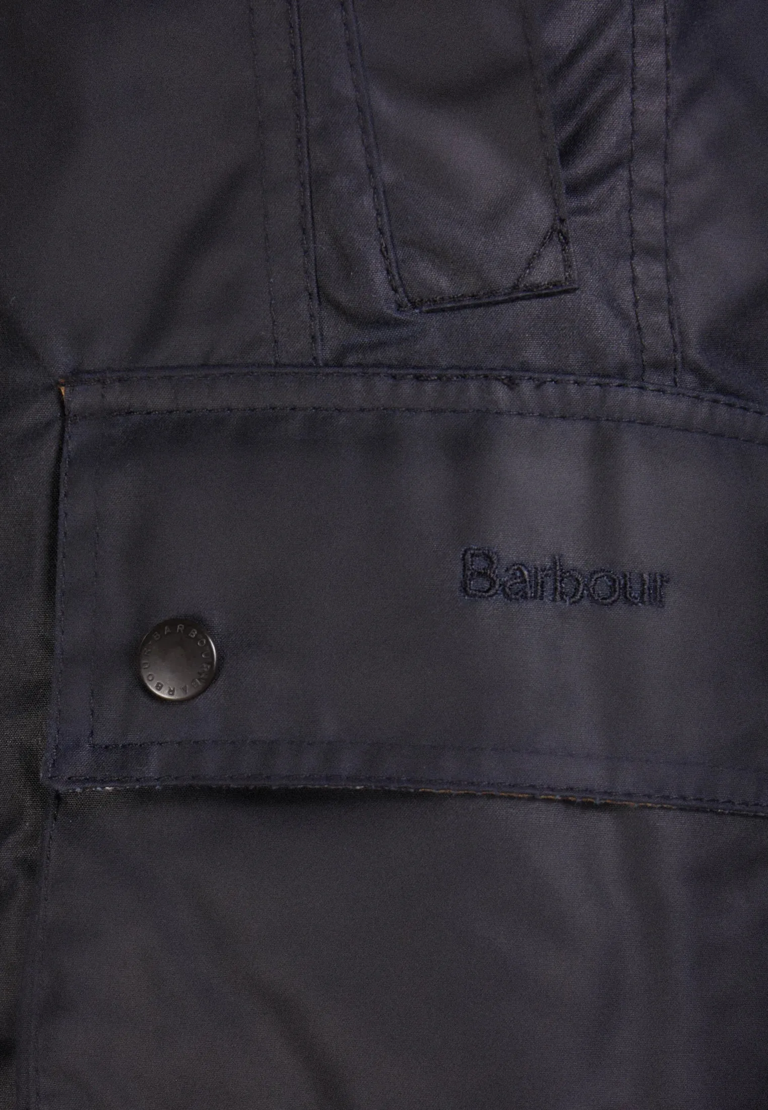 Classic Beadnell Wax Jacket -Navy