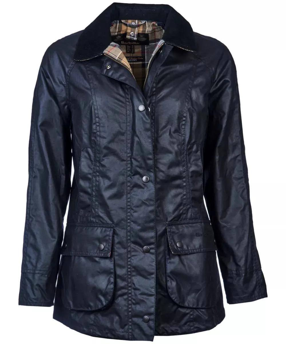 Classic Beadnell Wax Jacket -Navy