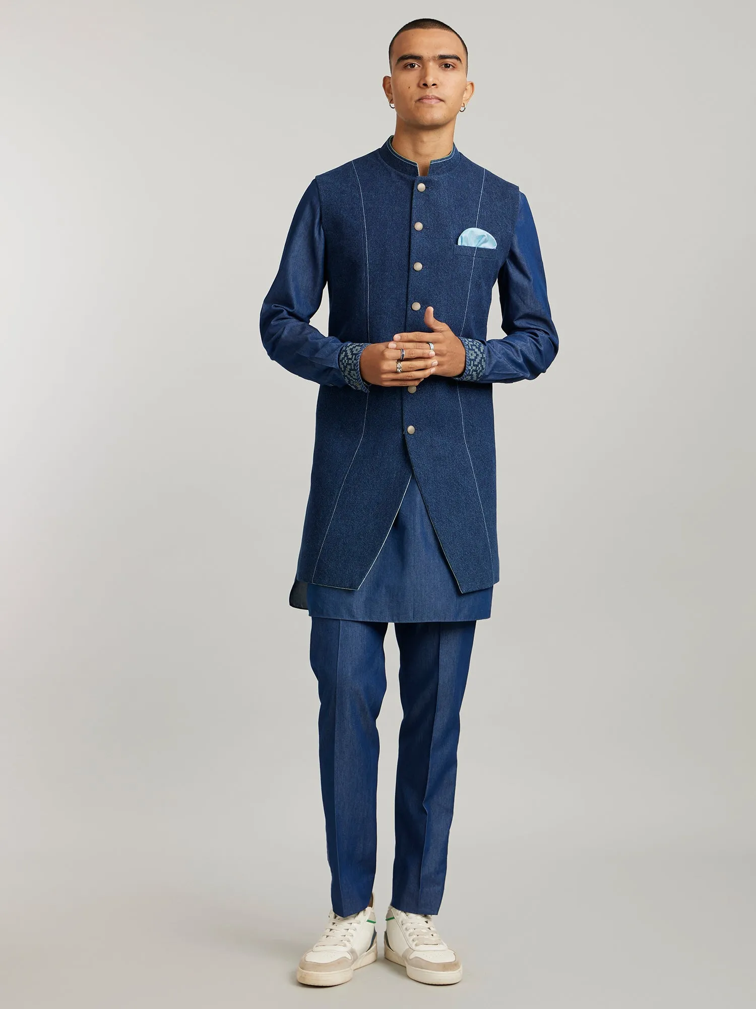 Classic Sleeveless Sherwani- Bosco