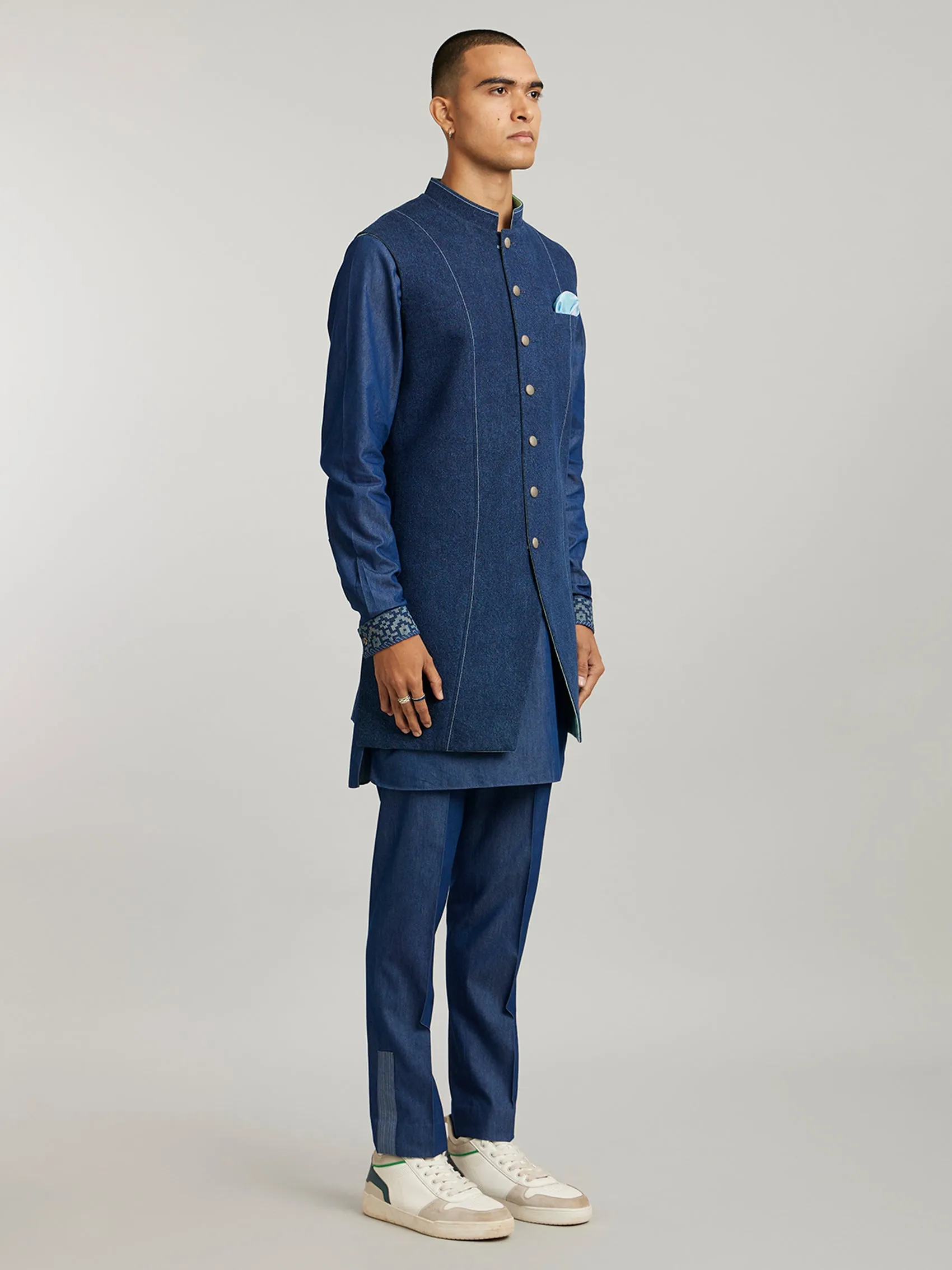 Classic Sleeveless Sherwani- Bosco