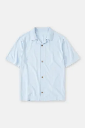 Closed Horizon Light Blue Button Down Polo Cardigan