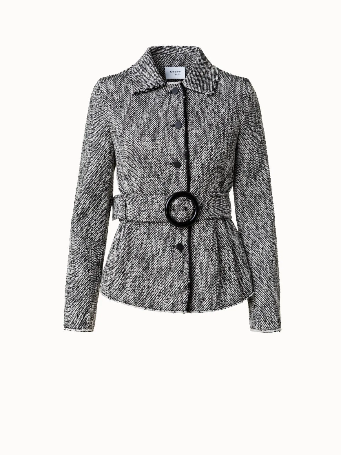 Cotton Blend Tweed Jacket