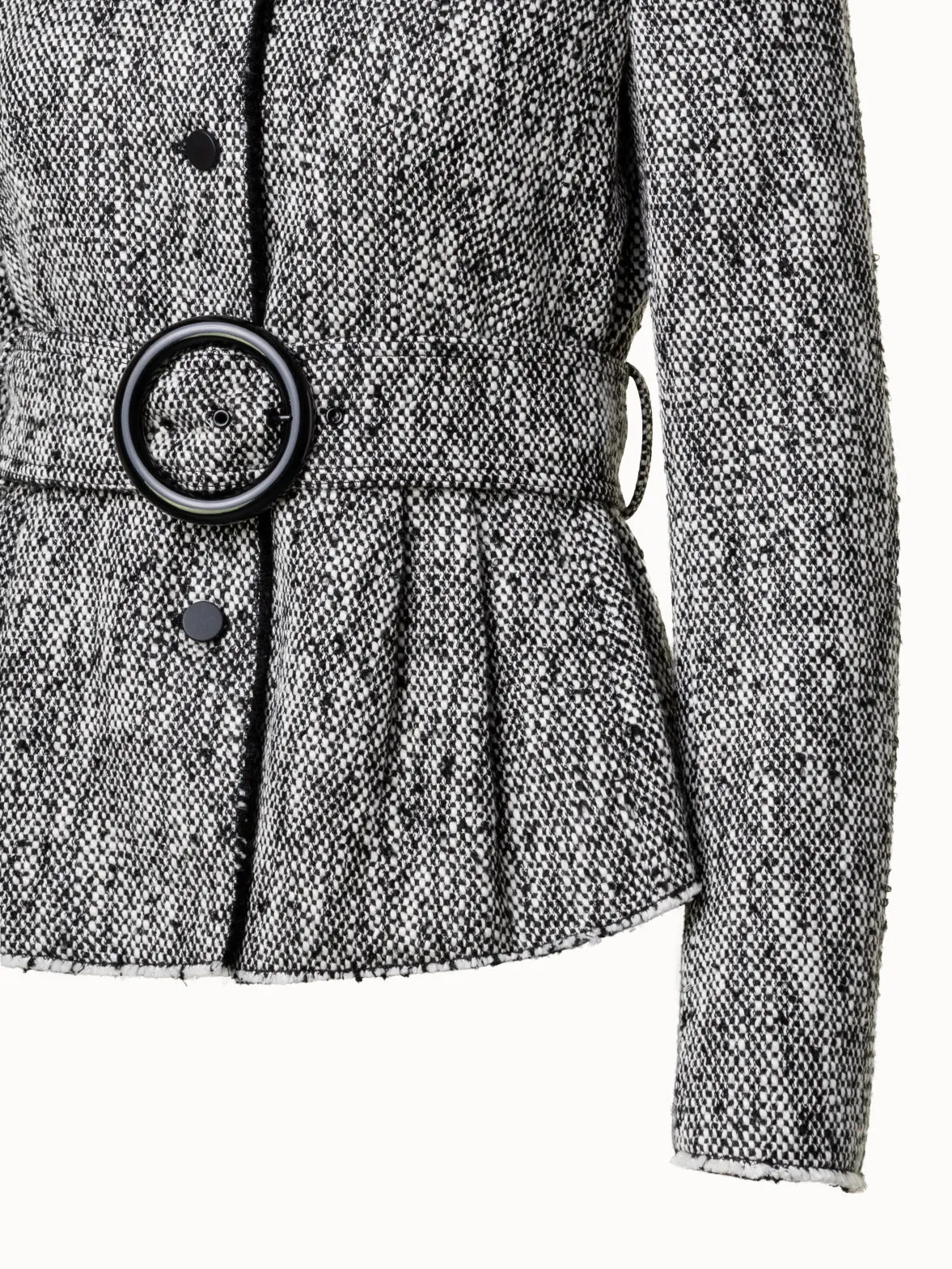 Cotton Blend Tweed Jacket