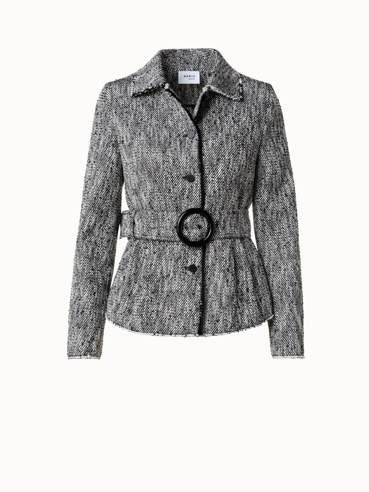 Cotton Blend Tweed Jacket