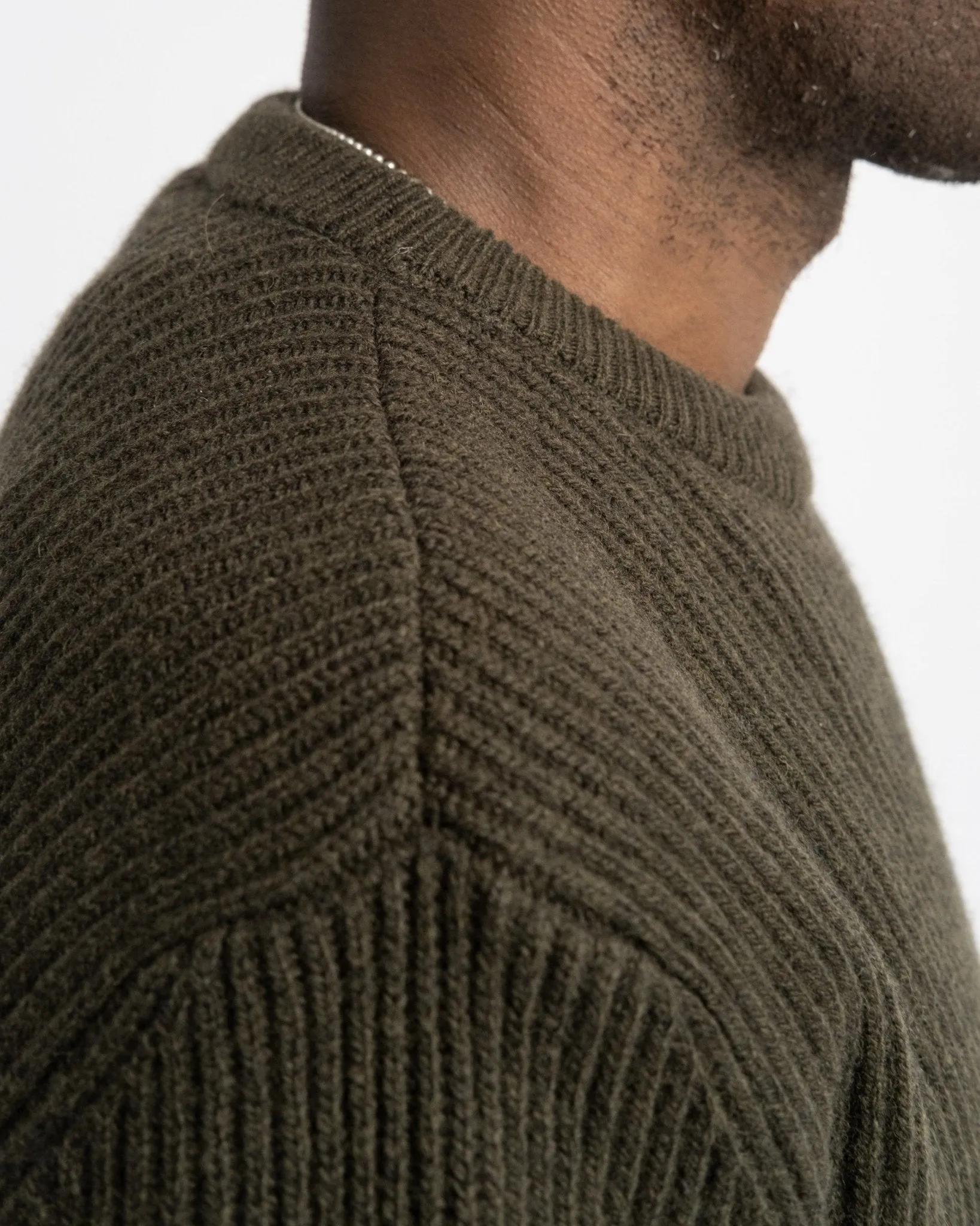 Crewneck Long Sleeve Cashmere Green