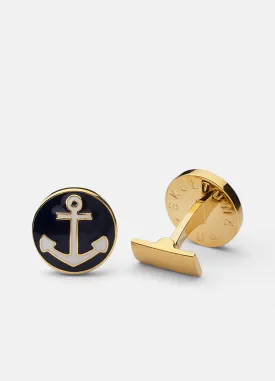 Cufflinks | The Anchor | Gold