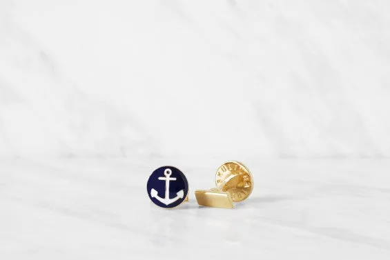 Cufflinks | The Anchor | Gold