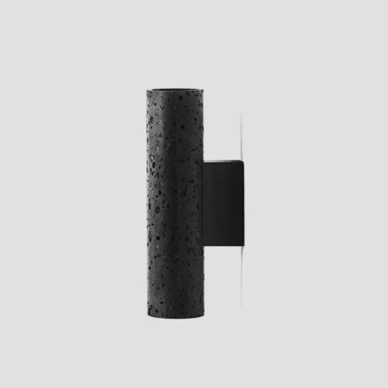 Cylindrical Lava Stone Up & Down Wall Light | BUZAO