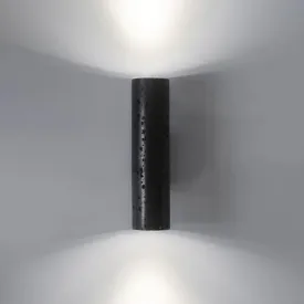 Cylindrical Lava Stone Up & Down Wall Light | BUZAO