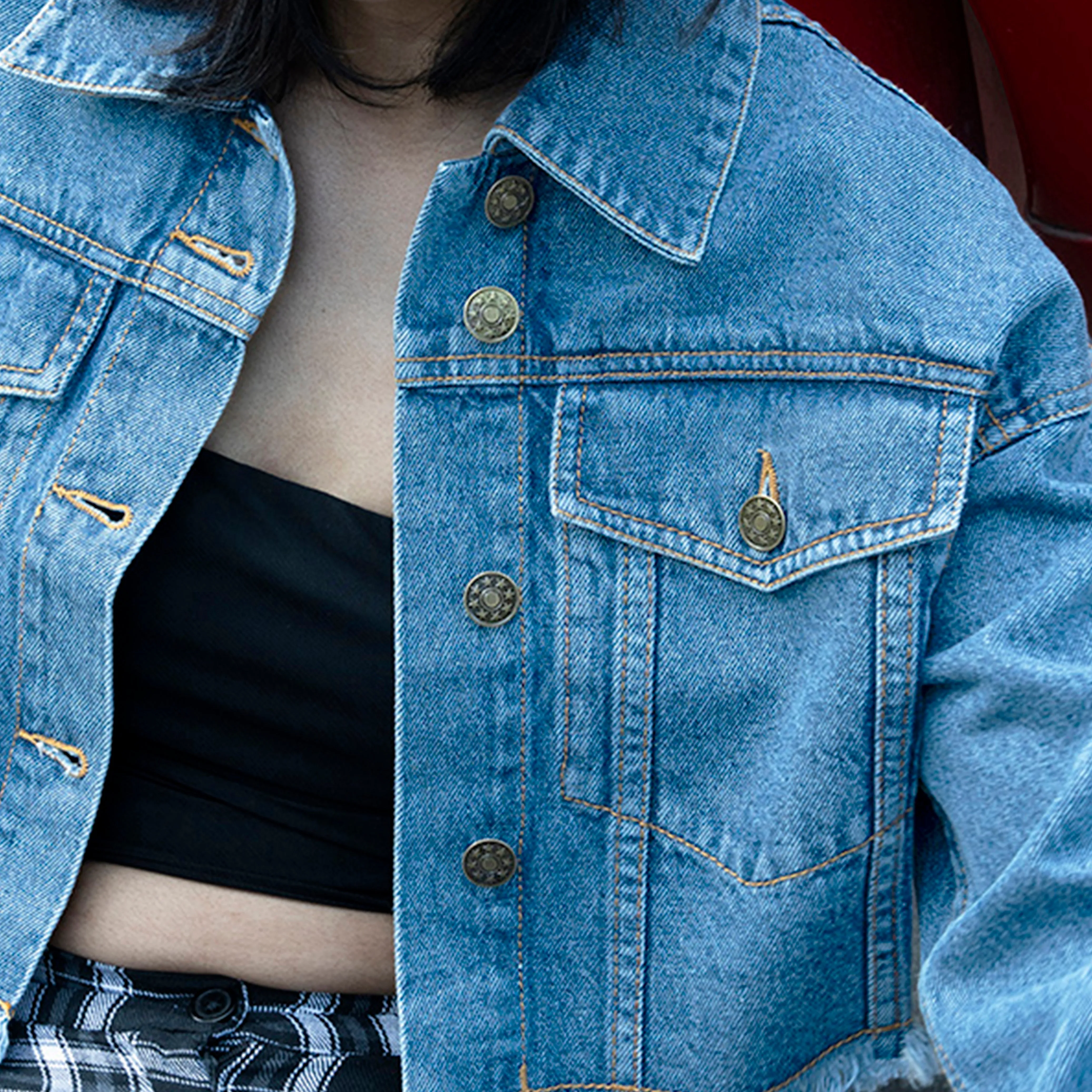 Denim Jacket & Skirt Combo