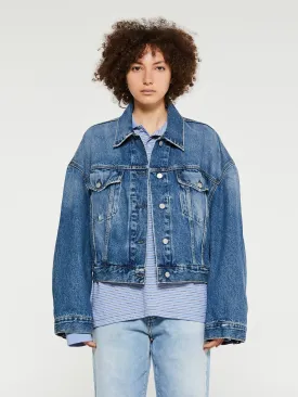 Denim Jacket in Mid Blue