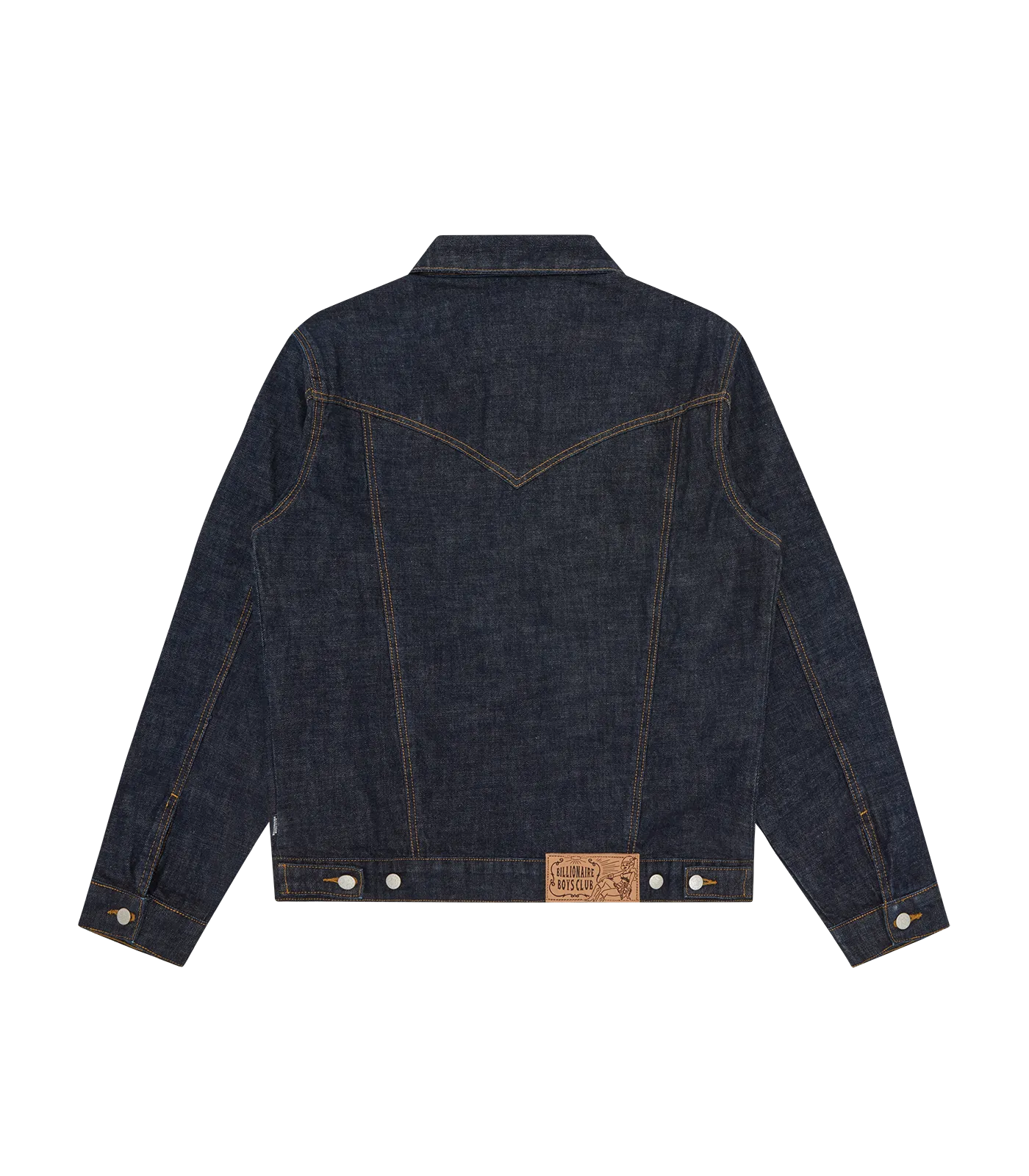 Indigo Selvedge Denim Jacket with Diamonds & Dollars Embellishments