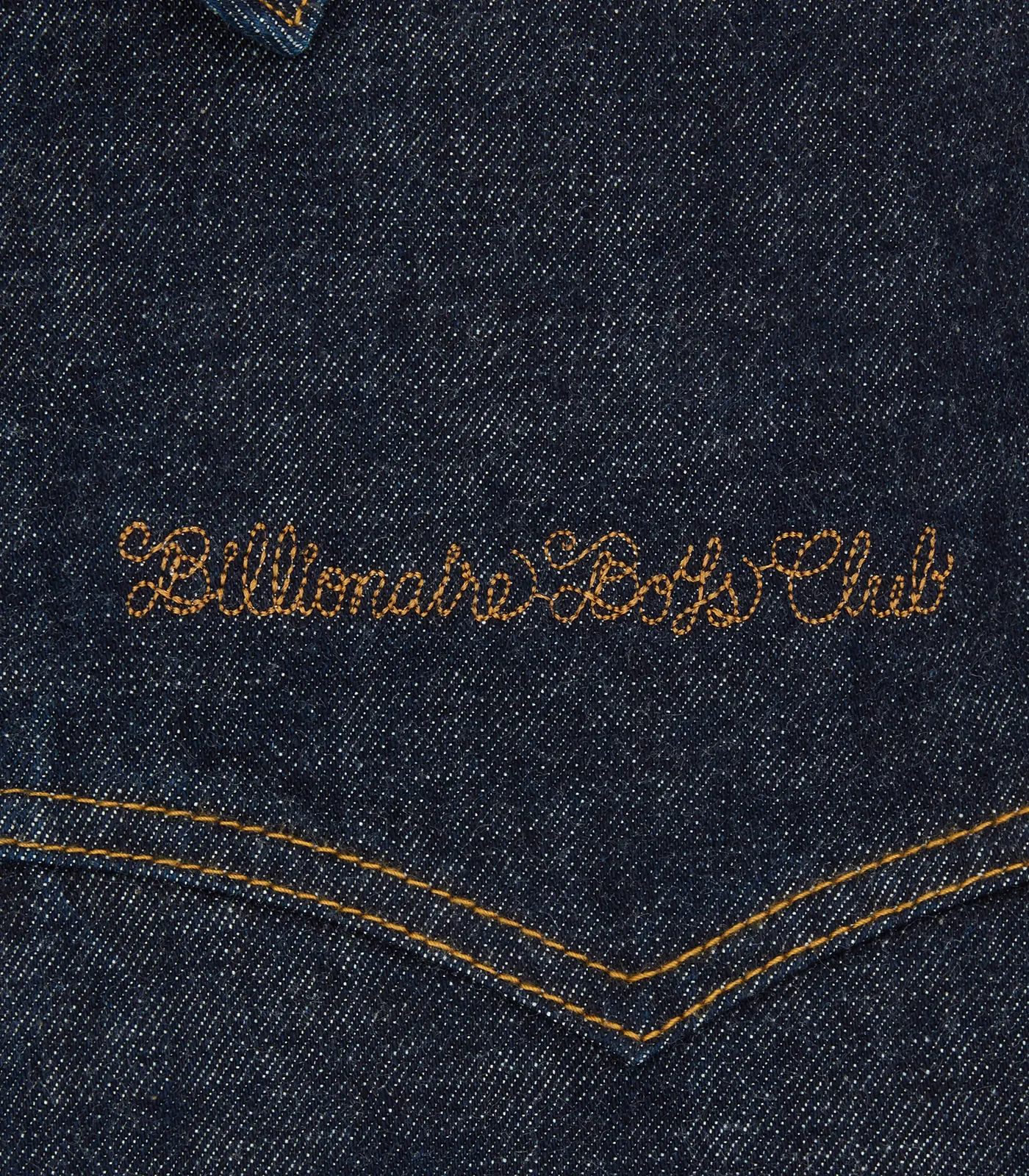 Indigo Selvedge Denim Jacket with Diamonds & Dollars Embellishments