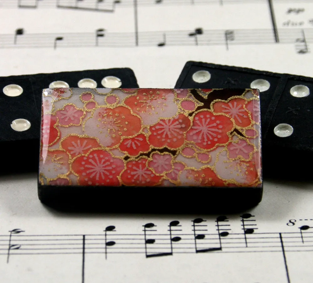 Domino Brooch - Sakura Pink