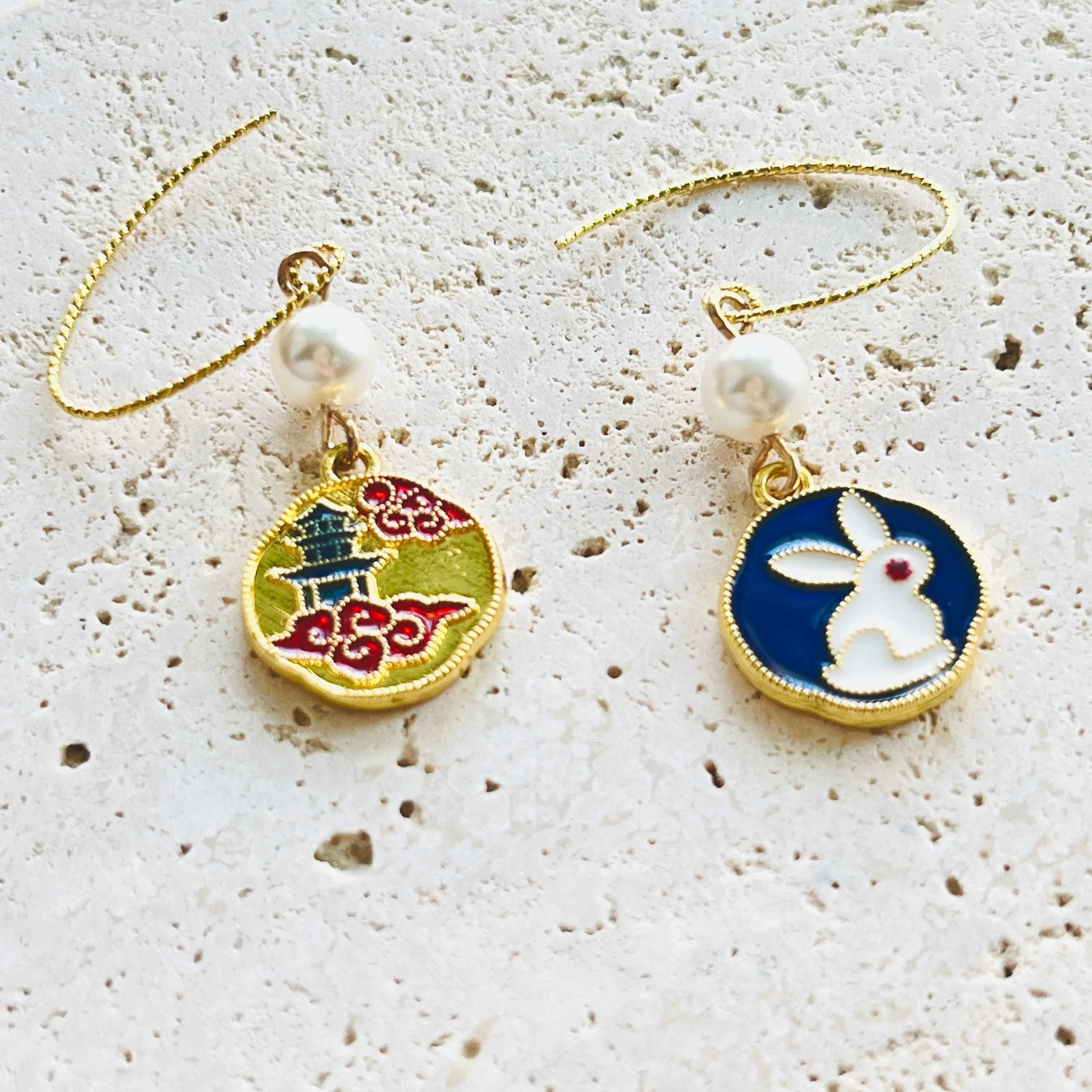 Double Sided Bunny Hook Earrings