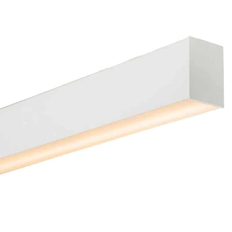 Dual Shine Linear Pendant White | Integrated Power Cord | Assorted sizes