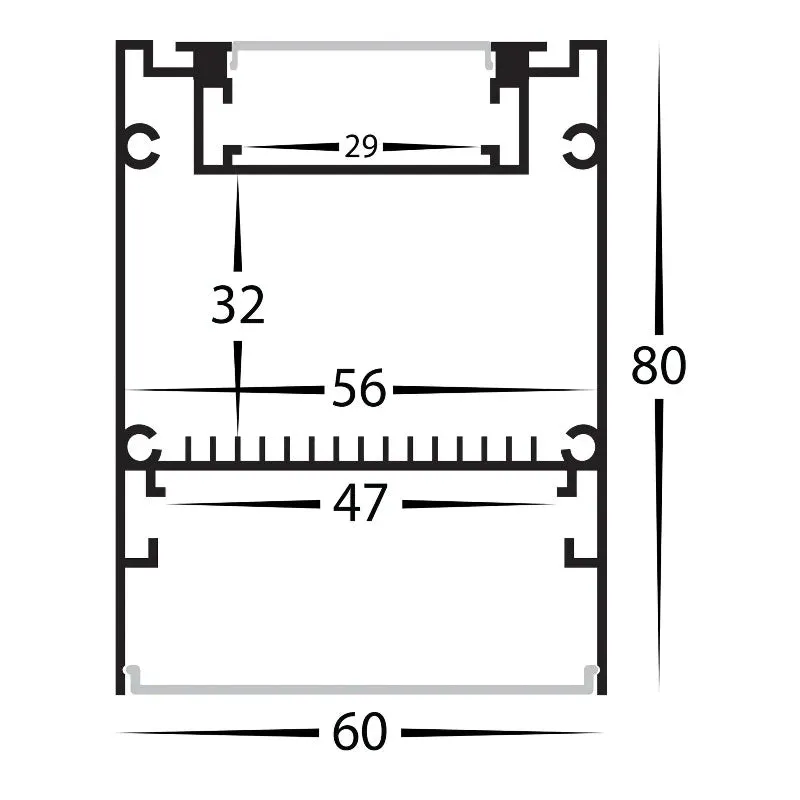 Dual Shine Linear Pendant White | Integrated Power Cord | Assorted sizes