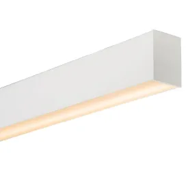 Dual Shine Linear Pendant White | Integrated Power Cord | Assorted sizes