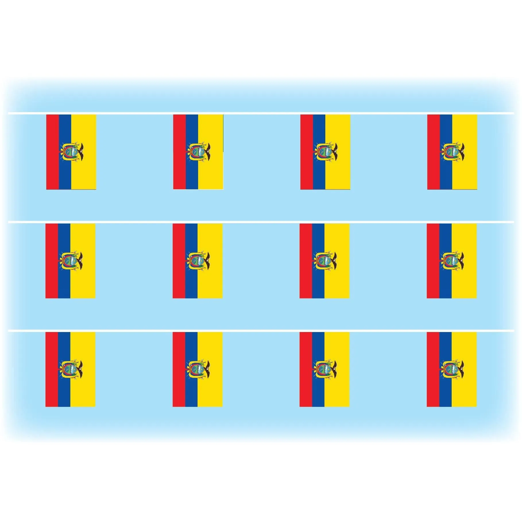 Ecuador Flag Waterproof Bunting