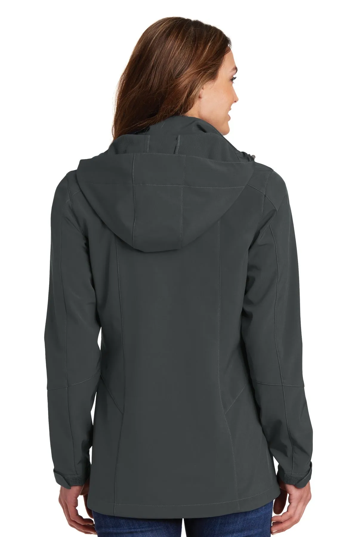 Eddie Bauer Ladies Hooded Soft Shell Parka. EB537