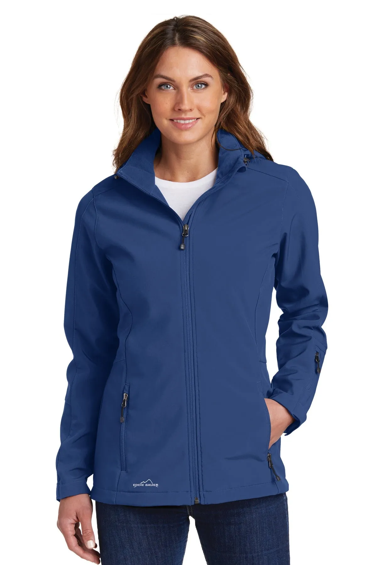 Eddie Bauer Ladies Hooded Soft Shell Parka. EB537