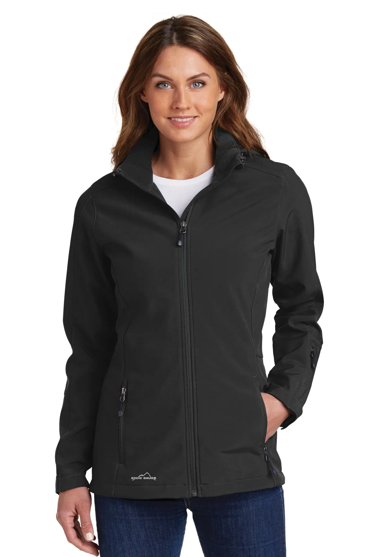 Eddie Bauer Ladies Hooded Soft Shell Parka. EB537