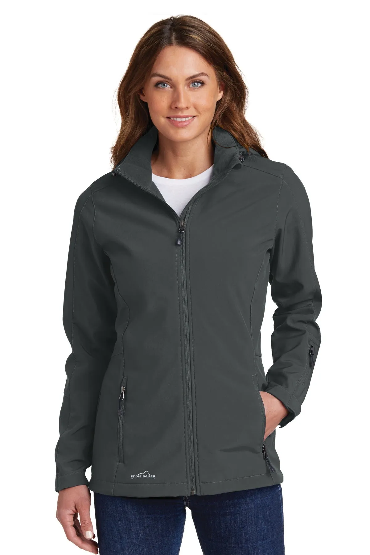 Eddie Bauer Ladies Hooded Soft Shell Parka. EB537